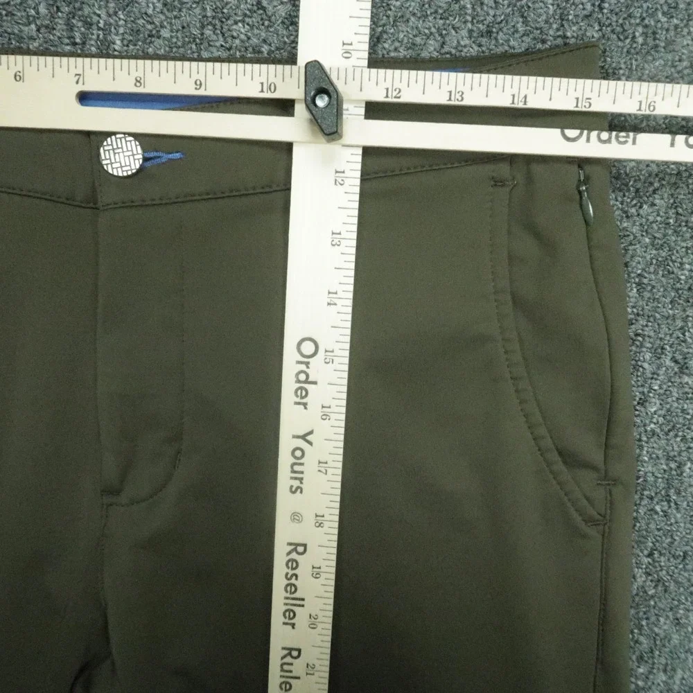 Twillory Pants‎ Mens 30x29 Green Tailored Fit Performance Stretch Zip Pocket